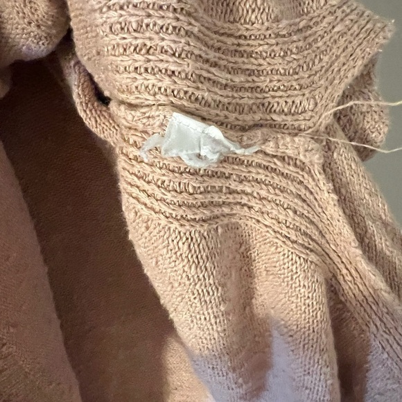 Free People Prism Distressed Sweater Size Small Peach - Picture 8 of 9